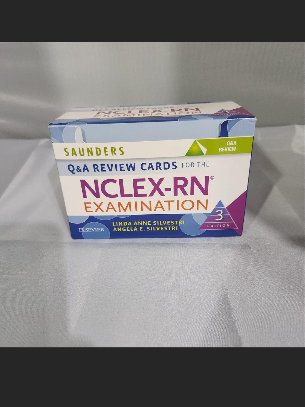 Saunders NCLEX-RN Q&A Review Cards — Purple/Blue